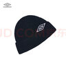 茵寶（Umbro）七夕禮物|男女款針織帽彈力復(fù)古簡(jiǎn)約保暖毛線帽卷邊休閑帽子 凝眸黑 曬單實(shí)拍圖
