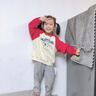 纖絲鳥(niǎo)（TINSINO）兒童衛(wèi)衣春季男女童衛(wèi)衣潮流時(shí)尚中大童百搭上衣童裝 紅色斑點(diǎn)狗 曬單實(shí)拍圖