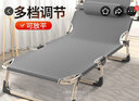 瀾虞折疊床單人床辦公室躺椅折疊椅子護理陪護床午休午睡床行軍床睡椅 【加固圓管】灰色 曬單實(shí)拍圖