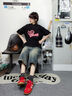 Semir德訓鞋女春夏薄底板鞋休閑鞋女SZY251006 復古紅/亮白/樹脂黃 40 曬單實拍圖