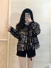 GARNUO黑色小香風(fēng)羽絨外套女小個(gè)子2025春秋新款法式高級(jí)感羊毛短款上衣 黑色【常規(guī)版】 M【116-130斤】 曬單實(shí)拍圖