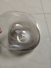 拜杰水果盤零食盤家用仿玻璃果盤干果盤托盤糖果堅(jiān)果盤波浪紋透明白 曬單實(shí)拍圖