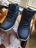 斯凱奇（Skechers）男鞋高幫鞋防寒鞋舒適厚底加絨棉鞋運動(dòng)靴210788 海軍藍色/NVY 43 曬單實(shí)拍圖