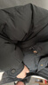 初語(yǔ)連帽羽絨外套女新款2024年冬季派克服防寒服連帽寬松保暖大衣 黑色 S 曬單實(shí)拍圖