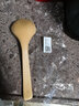 九土 日式手工木制大湯勺創(chuàng  )意木勺子家用原木純色長(cháng)柄粥勺不粘鍋漏勺 5號 小號湯勺 曬單實(shí)拍圖