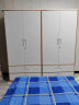 金经金属钢制简约现代衣柜家用收纳卧室小户型组合铁皮柜衣橱长0.9米二抽 实拍图