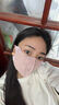 斐卡薇蕾絲防曬口罩女護眼角夏季薄款冰絲立體高顏值2025新款防護面罩 粉紅色（字母雙C款） 曬單實拍圖