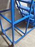 亞升倉庫登高梯庫房商超理貨取貨帶輪可移動(dòng)工業(yè)平臺梯子登高車(chē)取貨凳 藍色5步平臺離地1.3米 曬單實(shí)拍圖