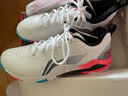 李寧（LI-NING）羽毛球鞋 男女情侶刀鋒MAX疾風防滑緩震耐磨專業(yè)比賽運動鞋 AYZS018-3/-6白 超輕 （買大一碼 42 (265mm) 曬單實拍圖
