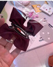 韓版蝴蝶結發(fā)夾兒童立體布藝褶皺可愛(ài)紅色小號公主系側邊對夾發(fā)飾 2643酒紅色一對 曬單實(shí)拍圖
