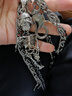途尊槍色雙層骷顱頭掛墜金屬工業(yè)風(fēng)褲鏈男裝飾搭配牛仔工裝褲潮人腰飾 褲鏈 曬單實(shí)拍圖