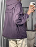 日本戶(hù)外防曬衣女夏季涼感外套2025新款薄款透氣皮膚衣山系防曬服 紫色+upf50+ 帽檐可拆 M 建議120斤內 曬單實(shí)拍圖