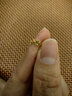 夢(mèng)金園 黃金吊墜 5D硬金牡丹花芙蓉花足金掛墜送媽媽母親節日禮物 牡丹-約1.25g-配銀項鏈 曬單實(shí)拍圖