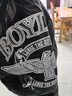 BOY LONDON秋冬情侶款學(xué)院風(fēng)時尚保暖寬松棒球領(lǐng)羽絨服N28903 黑色 L 曬單實拍圖