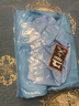 TSDFC靜電服大褂藍色白色防靜電分體服全塑料夾克拉鏈無(wú)塵服無(wú)鐵噴漆服 藍色靜電上衣+褲子（送工帽） 3XL 曬單實(shí)拍圖