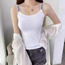 別語(yǔ) 白色吊帶背心女美背春夏季新款外穿修身內搭無(wú)袖上衣 白色【字母】 M (89-100斤) 曬單實(shí)拍圖