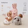 babylove【清倉】嬰兒連體衣秋冬款保暖雙面絨哈衣爬服寶寶外出連帽衣服 曬單實拍圖