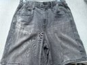 JNBY/江南布衣25夏新品牛仔褲寬松直筒中褲日常5P5E13500 998/牛仔深灰 XS 曬單實拍圖