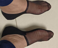 浪莎（LangSha）襪子男船襪夏季薄款冰絲無(wú)痕網(wǎng)眼透氣硅膠防滑隱形襪短襪 黑2 均碼 曬單實(shí)拍圖