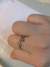 古耐S999足銀情侶戒指一對男女款求婚結婚對戒生日紀戀日禮物女士實(shí)用 小王子與玫瑰花情侶對戒 曬單實(shí)拍圖