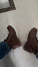 添柏嵐（Timberland）馬丁靴戶外男鞋經(jīng)典高幫鞋靴|15551W寬版 棕色 9 曬單實(shí)拍圖