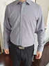杉杉【可機洗羊毛】襯衫男長(cháng)袖磨毛休閑商務(wù)免燙襯衣 淺灰色 40 曬單實(shí)拍圖