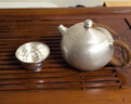 歸銀堂銀壺足銀999泡茶壺錘紋純銀小茶壺大號(hào)西施壺功夫銀器茶具送禮 小號(hào) 180ml+證書+禮盒 曬單實(shí)拍圖