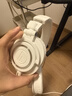 鐵三角（Audio-technica） M50X 全封閉錄音棚專業(yè)頭戴式監(jiān)聽耳機 ATH-M50X有線款白色 曬單實拍圖