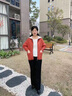 皮爾卡丹媽媽秋裝外套2025新款大碼上衣中老年女裝洋氣針織開(kāi)衫春秋毛衣服 FQc787Hb8 桔色 S（推薦80-100斤） 曬單實(shí)拍圖