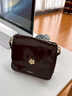 CinvaiKrose包包女包輕奢復古單肩包女式2026新款高級感郵差包女斜挎包 焦糖色 曬單實(shí)拍圖