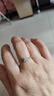 卡梵登（Kafandeng）D色莫桑石戒指1克拉鉆石情侶對戒求婚結(jié)婚戒指莫桑鉆戒送女友禮物 【莫桑石】50分雪花微鑲款-閉口 曬單實拍圖