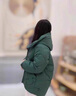 恒源祥加肥加大尺碼胖mm女士羽絨棉服冬季2023新款棉服媽媽減齡棉衣 墨綠 XL 【130-150斤 曬單實(shí)拍圖