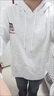 魯雅爾 日系重磅連帽衛衣女秋冬季新款蠟筆小新印花加絨保暖上衣ins外套 白灰色 【常規款】 L 曬單實(shí)拍圖