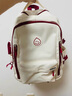 回力學(xué)生書(shū)包女初中生高中生大學(xué)生雙肩包大容量簡(jiǎn)約高顏值背包電腦包 白配紅【沖天鴨掛件】 曬單實(shí)拍圖