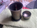 GOK純鈦鷹嘴泡茶器雙層隔熱防燙便攜式旅行茶具戶外露營鈦茶壺套裝 純鈦鷹嘴泡茶器一壺2杯【350ml】 曬單實拍圖