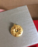 菜百首飾 黃金吊墜 足金六字真言平安扣項墜 計價(jià) HJ 平安扣吊墜（不含鏈） 約3.37g 曬單實(shí)拍圖
