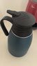 歐式全塑咖啡瓶保溫壺家用熱水壺開(kāi)水暖水壺保溫宿舍熱水瓶 墨綠色 1L 曬單實(shí)拍圖