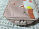 沃尊證件收納包多功能家庭戶(hù)口本資料文件卡包袋證書(shū)收納盒家用整理箱 3層帶鎖：豆蔻粉-卡通萌趣證件包 曬單實(shí)拍圖