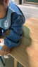 兒童罩衣燈芯絨1-3-6歲秋冬寶寶吃飯圍兜反穿衣嬰兒畫(huà)畫(huà)衣吃飯衣 藍恐龍【建議身高90-100cm】 曬單實(shí)拍圖
