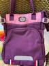 MDNG補課手提袋補習班小學(xué)生補習袋男兒童補課包女生補習手提袋斜挎包 雙肩款-紫色 曬單實(shí)拍圖