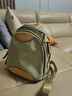 BOYCLN品牌 雙肩包女 牛津布手提包休閑旅行背包輕便尼龍書(shū)包迷你小背包 卡其色 曬單實(shí)拍圖