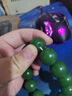含春花新疆玉石手鏈碧玉色手鏈菠菜綠手串 20MM圓珠12顆珠子 曬單實(shí)拍圖