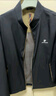 皮爾卡丹（pierre cardin）夾克男秋冬外套休閑上衣中老年行政外套商務(wù)爸爸裝 黑色 4XL 曬單實(shí)拍圖