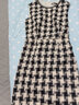 顏域格子氣質(zhì)連衣裙女裝2024新款春季連身裙背心裙收腰顯瘦裙子女 黑白格 S 36 曬單實(shí)拍圖