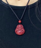 N2it朱砂吊墜男女紫金砂彌勒佛項(xiàng)鏈笑臉?lè)鹱o(hù)身符生日禮物送女朋友老婆 曬單實(shí)拍圖