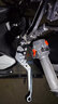 CHEKIS適用豪爵UHR150改裝剎車(chē)牛角把手 可調剎車(chē)手把 防摔折疊手柄配件 銀1對 帶駐車(chē)功能款 曬單實(shí)拍圖