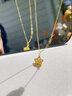 中國(guó)黃金（CHINA GOLD）黃金項(xiàng)鏈足金五角星鏤空星星套鏈計(jì)價(jià)紀(jì)念生日禮生日送女朋友禮物 黃金套鏈 約3.4g【情人節(jié)禮盒】 曬單實(shí)拍圖