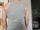 海瀾之家男士背心男100%純棉10A抗菌保暖打底背心大碼健身運動男士背心 100%純棉10A抗菌-灰色/灰色 XL /175(體重130-150斤) 曬單實拍圖