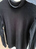 三槍秋衣女士半高領(lǐng)純棉中厚單件上衣針織中老年保暖抗靜電中領(lǐng)打底衫 黑色 L /165 曬單實(shí)拍圖