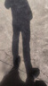花花公子（PLAYBOY）牛仔褲男士加絨加厚保暖秋冬季韓版直筒男休閑長褲子修身男褲 20822/1832黑色 加絨 34 曬單實(shí)拍圖